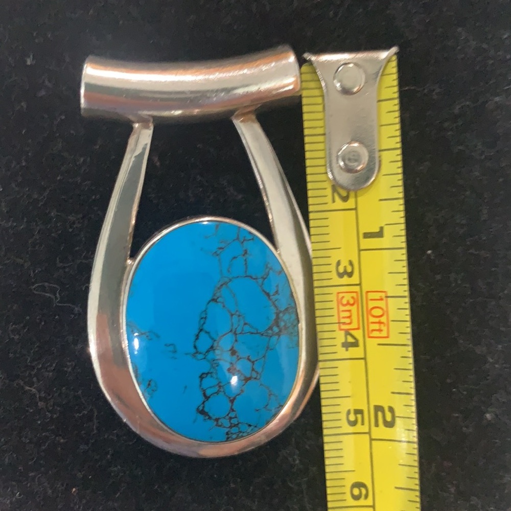 TURQUOISE STERLING PENDANT - Picture 5 of 7